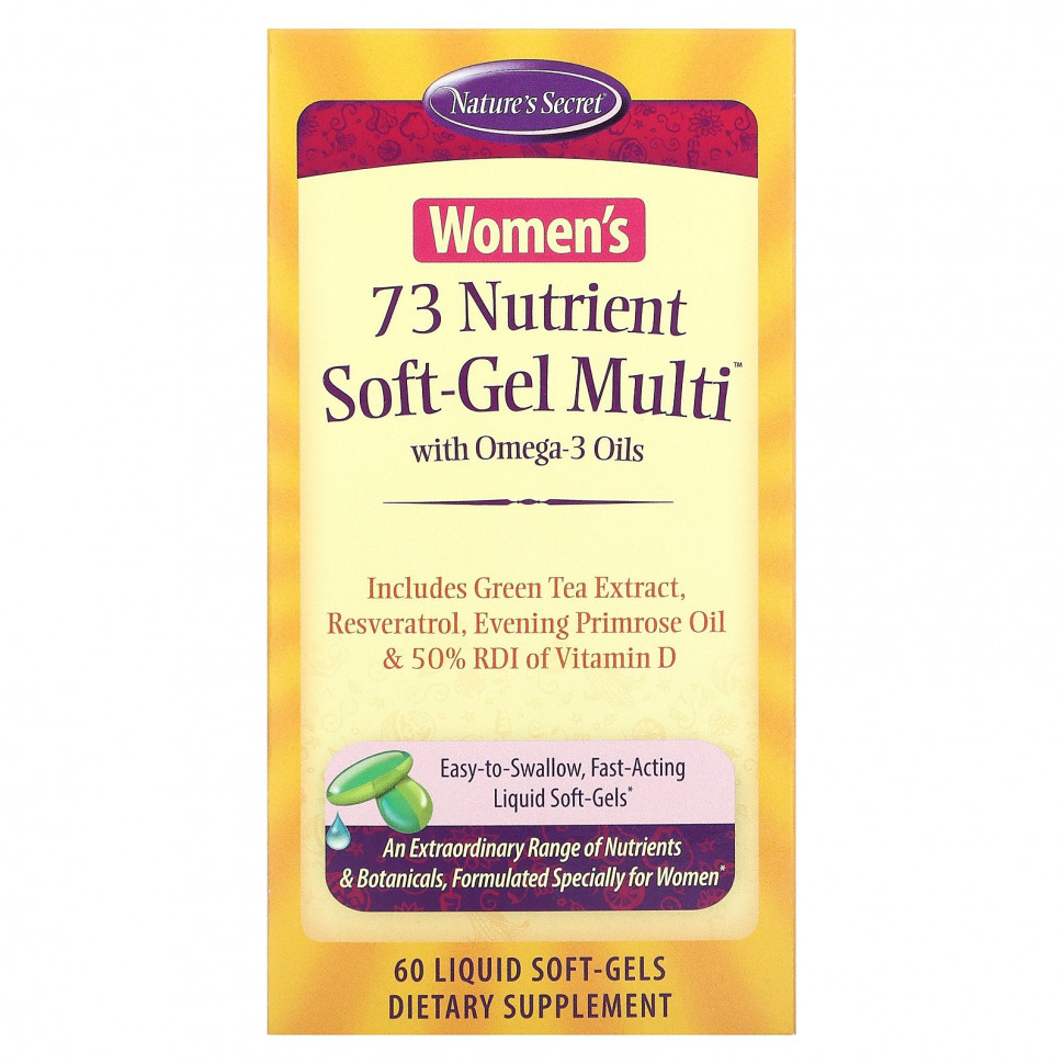   (Iherb) Nature's Secret, 73 Nutrient Soft-Gel Multi,      -3, 60      -     , -, 