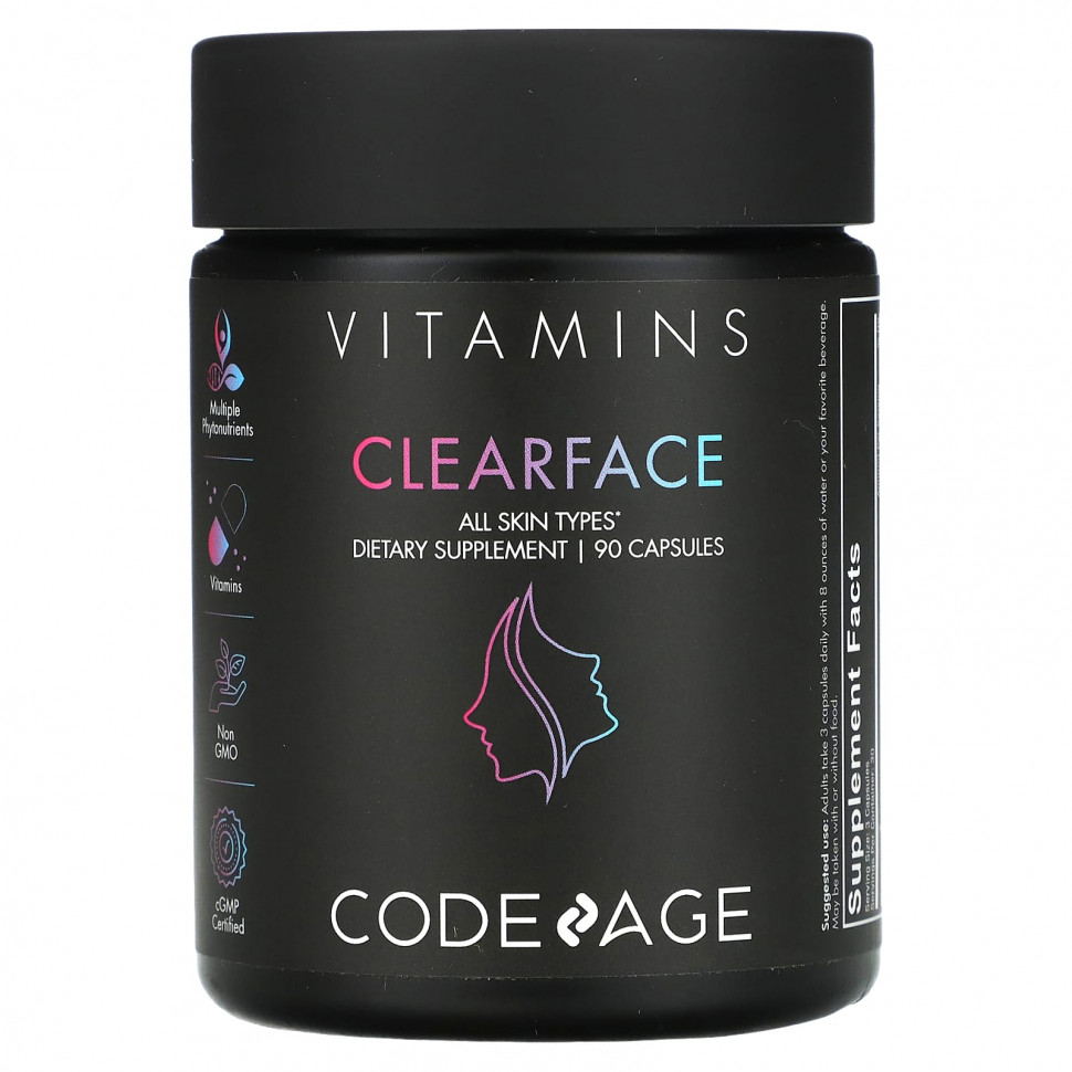   (Iherb) Codeage, Vitamins, Clearface`` 90     -     , -, 