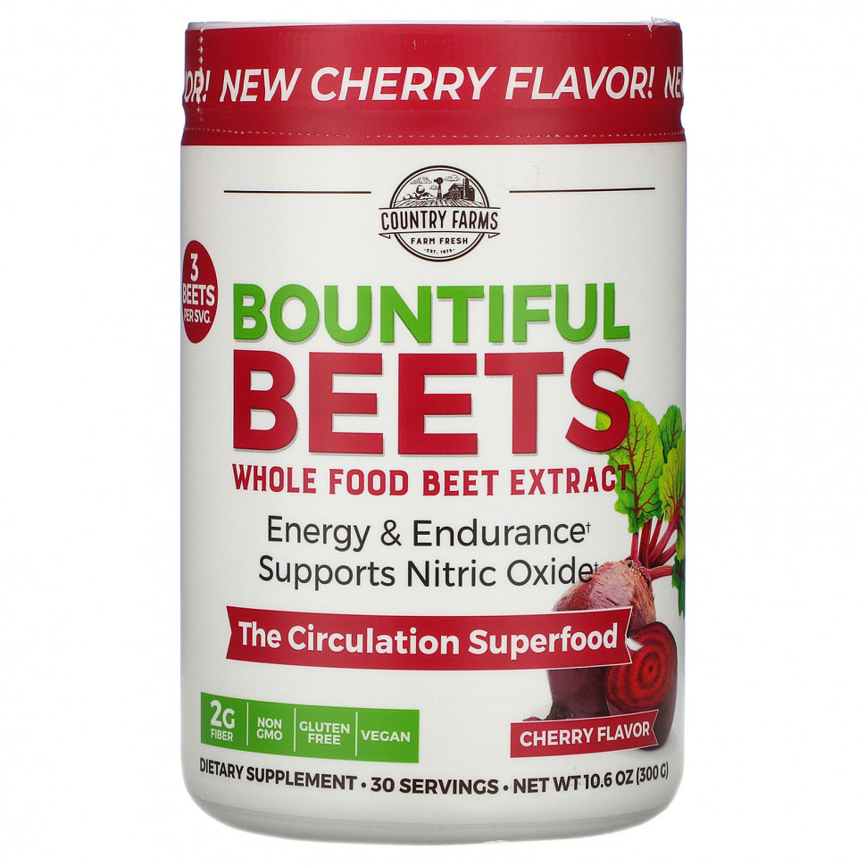 ���� ������ (Iherb) Country Farms, Bounful Beets, �������� ������� ������, �������� ����, 300 � (10,6 �����), ������ �� 4160 ���