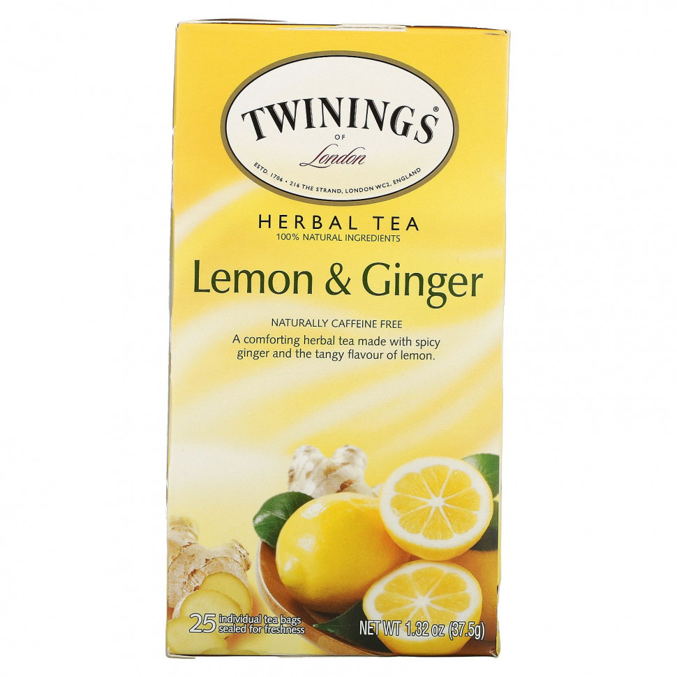 ���� ������ (Iherb) Twinings, �������� ���, ��� �������, ����� � ������, 20 ���������, 1,32 ����� (37,5 �), ������ �� 1340 ���