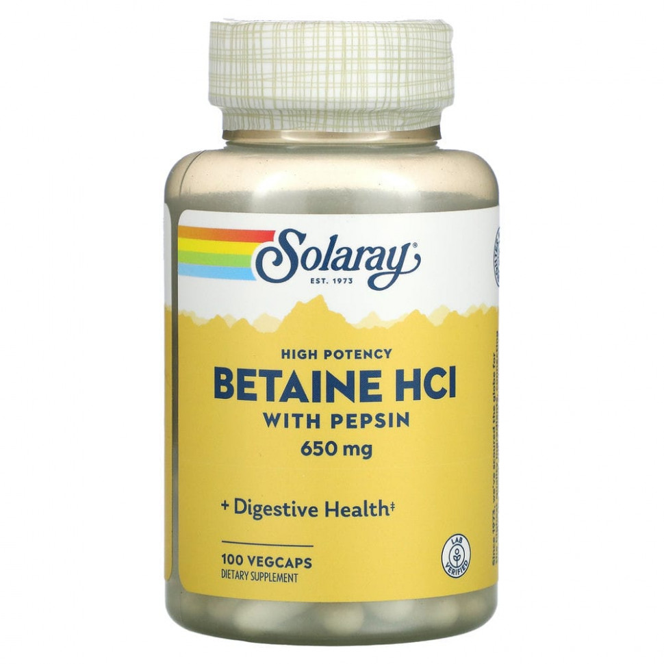   (Iherb) Solaray,     , 650 , 100  VegCap    -     , -, 