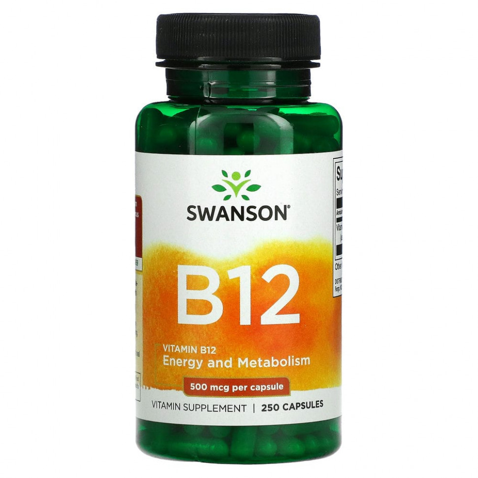   (Iherb) Swanson,  B12, 500 , 260     -     , -, 