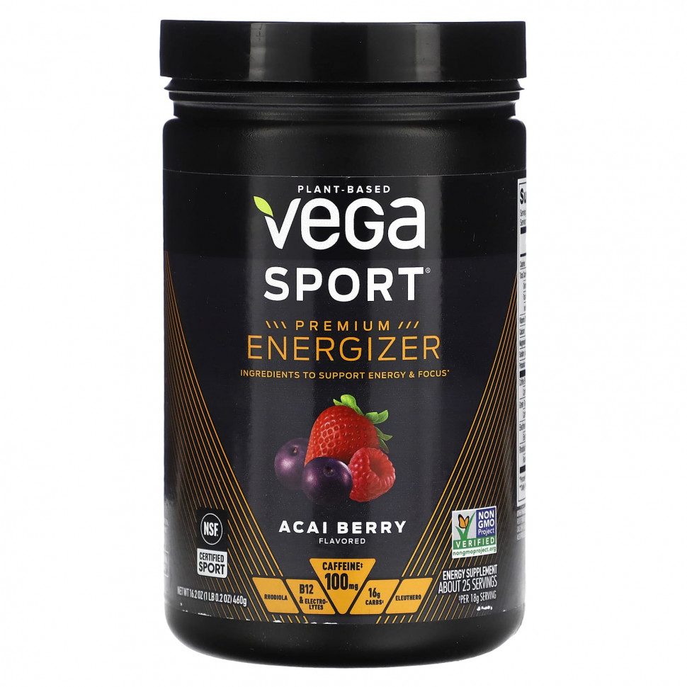 ���� ������ (Iherb) Vega, Sport, ������������ �������� ������������ �������� �� ������������ ������, ����� ����, 460 � (16,2 �����), ������ �� 7220 ���
