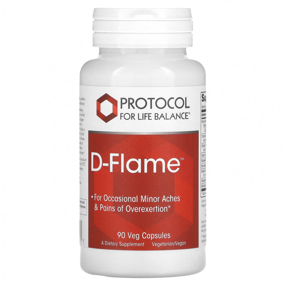 ���� ������ (Iherb) Protocol for Life Balance, D-Flame, 90 ������������ ������, ������ �� 3760 ���