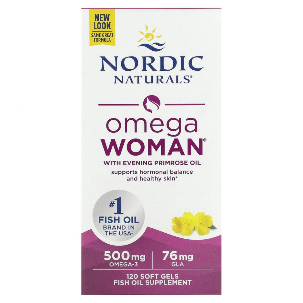 ���� ������ (Iherb) Nordic Naturals, Omega Woman, � ������ ������� ��������, 120 ������, ������ �� 5510 ���
