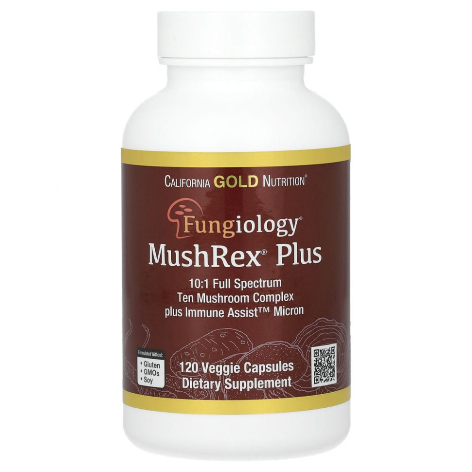   (Iherb) California Gold Nutrition, Fungiology, MushRex Plus, Immune Assist Micron,    ,   , 120      -     , -, 