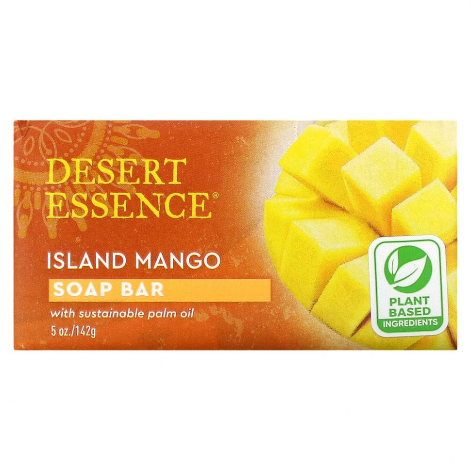   (Iherb) Desert Essence, Soap Bar, Island Mango, 142  (5 )    -     , -, 