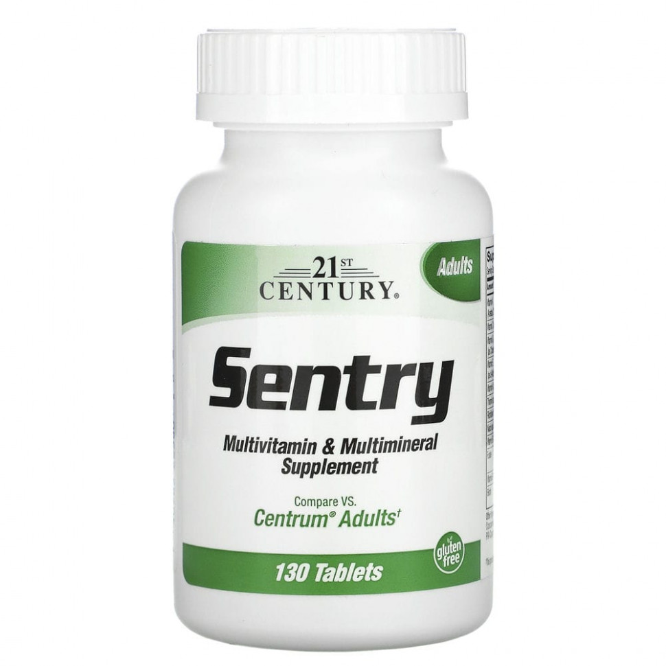 ���� ������ (Iherb) 21st Century, Sentry, ���������������� � ����������������� ������� ��� ��������, 130 ��������, ������ �� 1530 ���