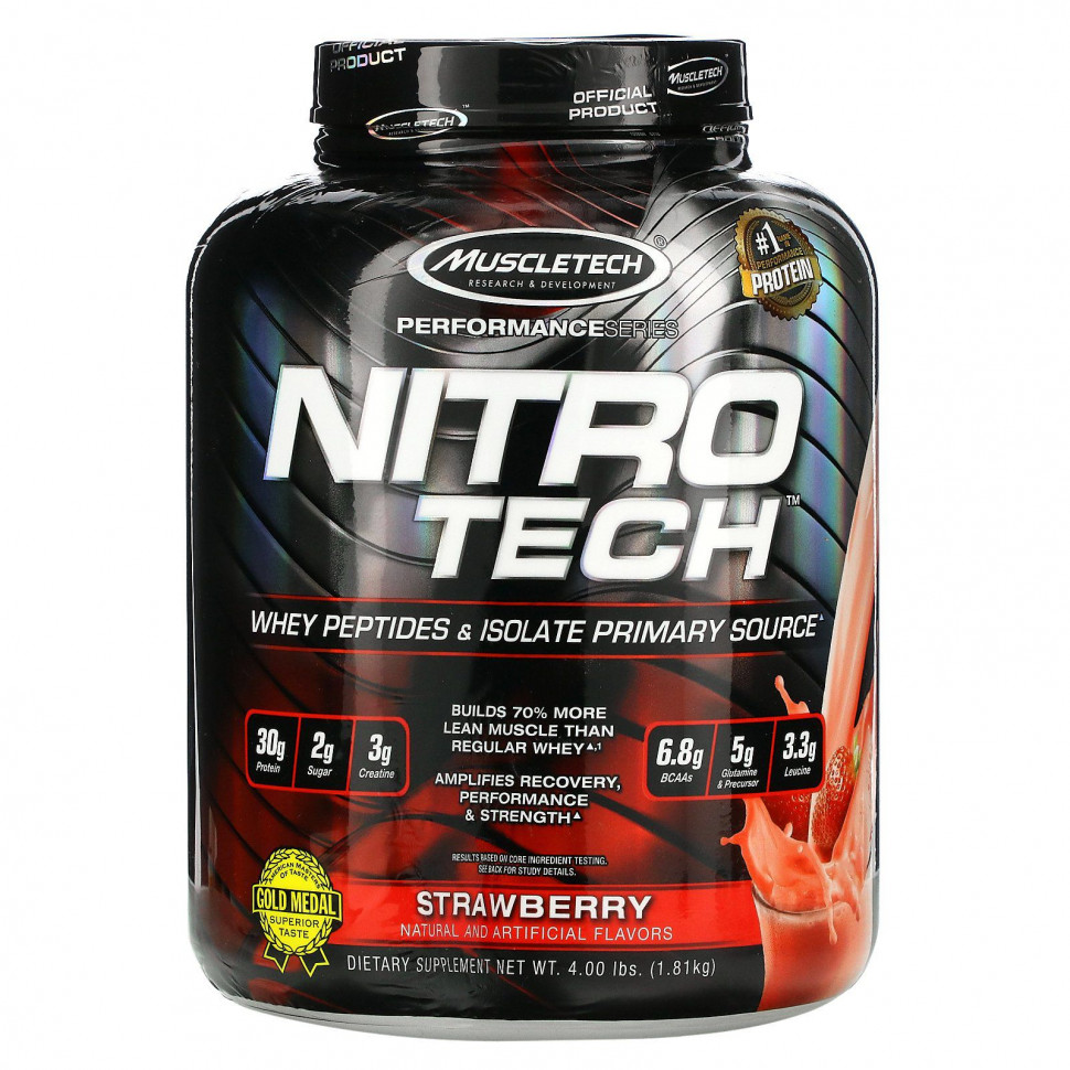   (Iherb) Muscletech,  Performance, Nitro Tech,      ,  , 1,81  (4 )    -     , -, 