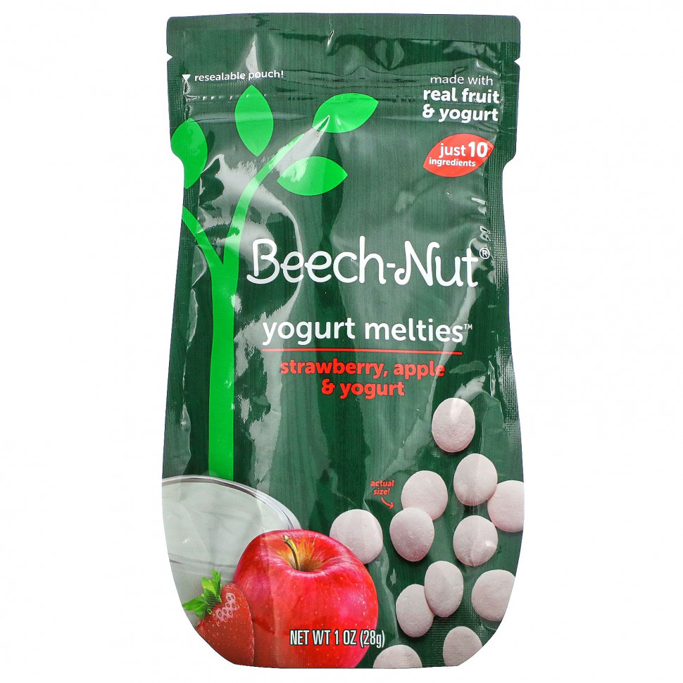 ���� ������ (Iherb) Beech-Nut, Yogurt Melties, ��������, ���� 3, ������ � ������, 28 � (1 �����), ������ �� 960 ���