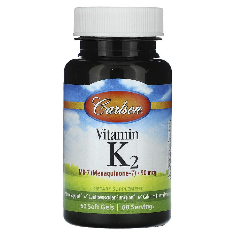   (Iherb) Carlson,  K2, 90 , 60      -     , -, 