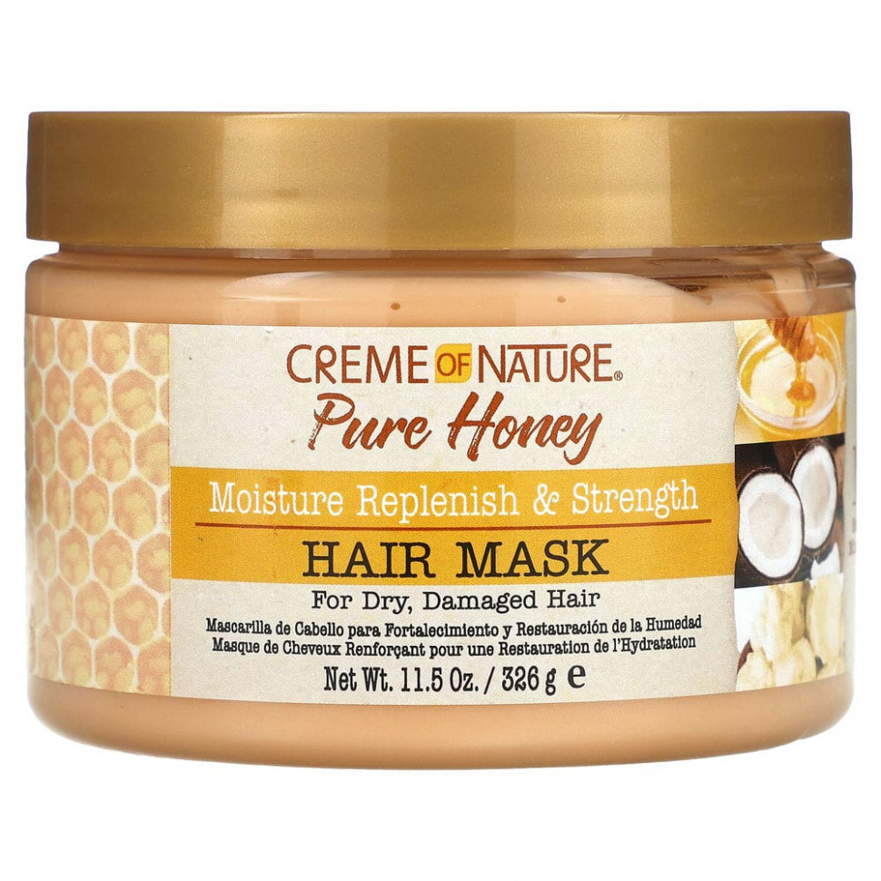   (Iherb) Creme Of Nature, Pure Honey,      , 326  (11,5 )    -     , -, 