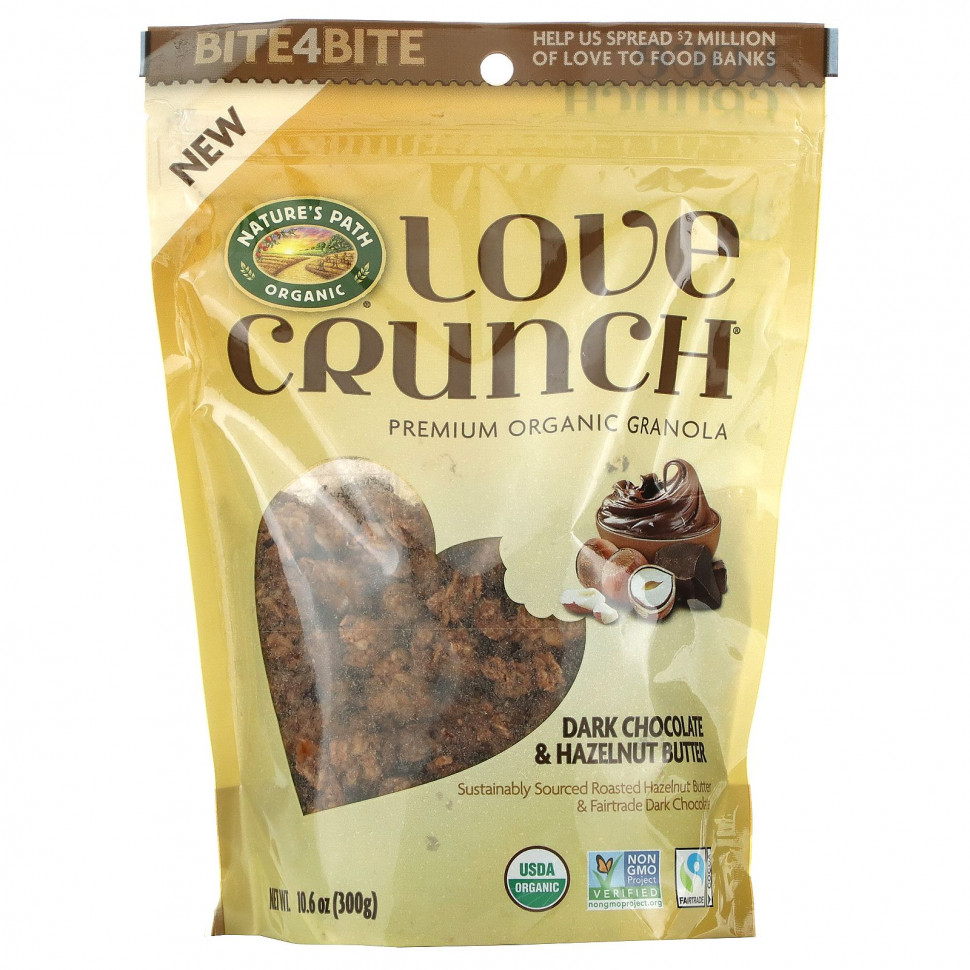 ���� ������ (Iherb) Nature's Path, Love Crunch, ������������ ������� ������������ ��������, ������ ������� � ����� �� �������, 300 � (10,6 �����), ������ �� 1580 ���