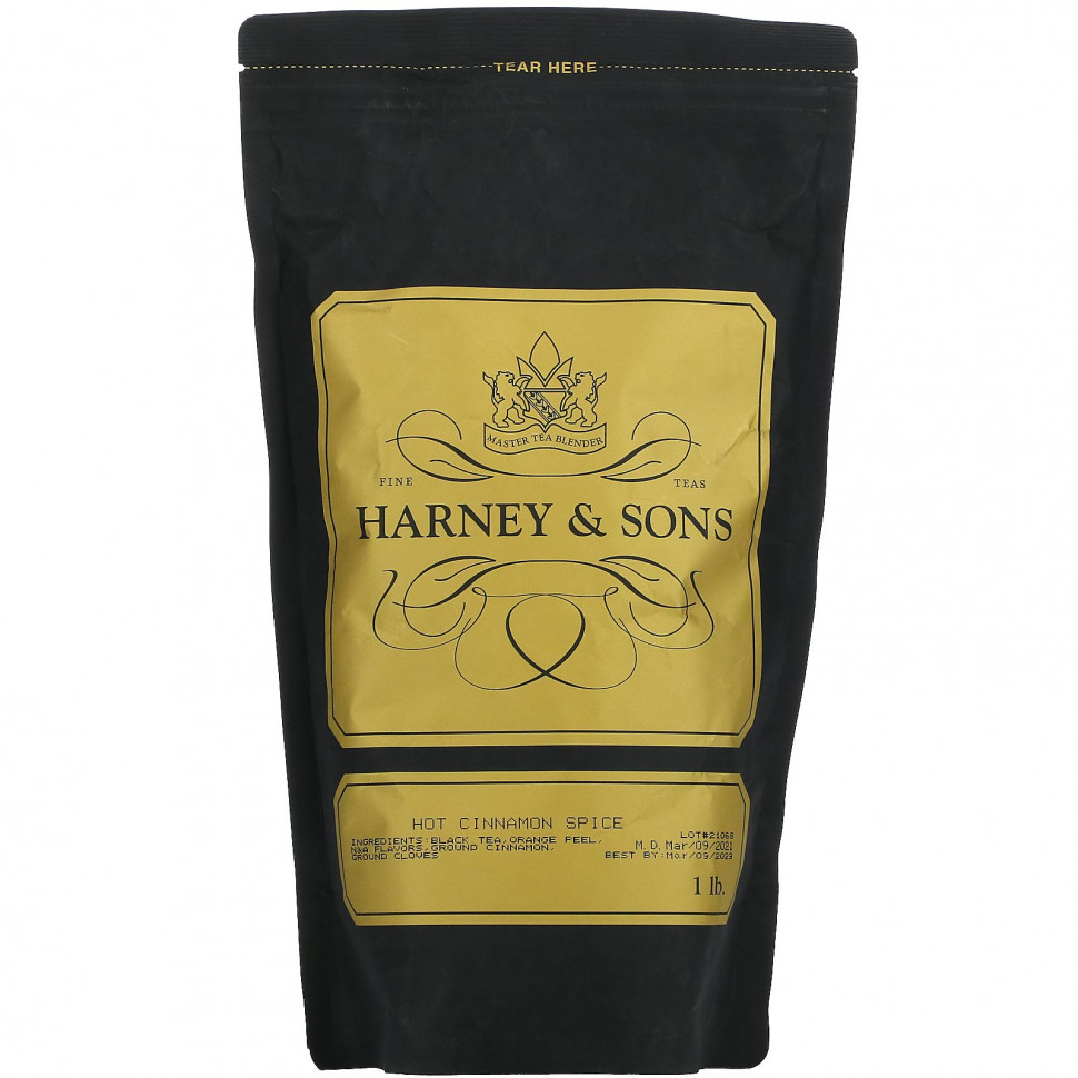   (Iherb) Harney & Sons, Hot Cinnamon Spice, 1 lb    -     , -, 