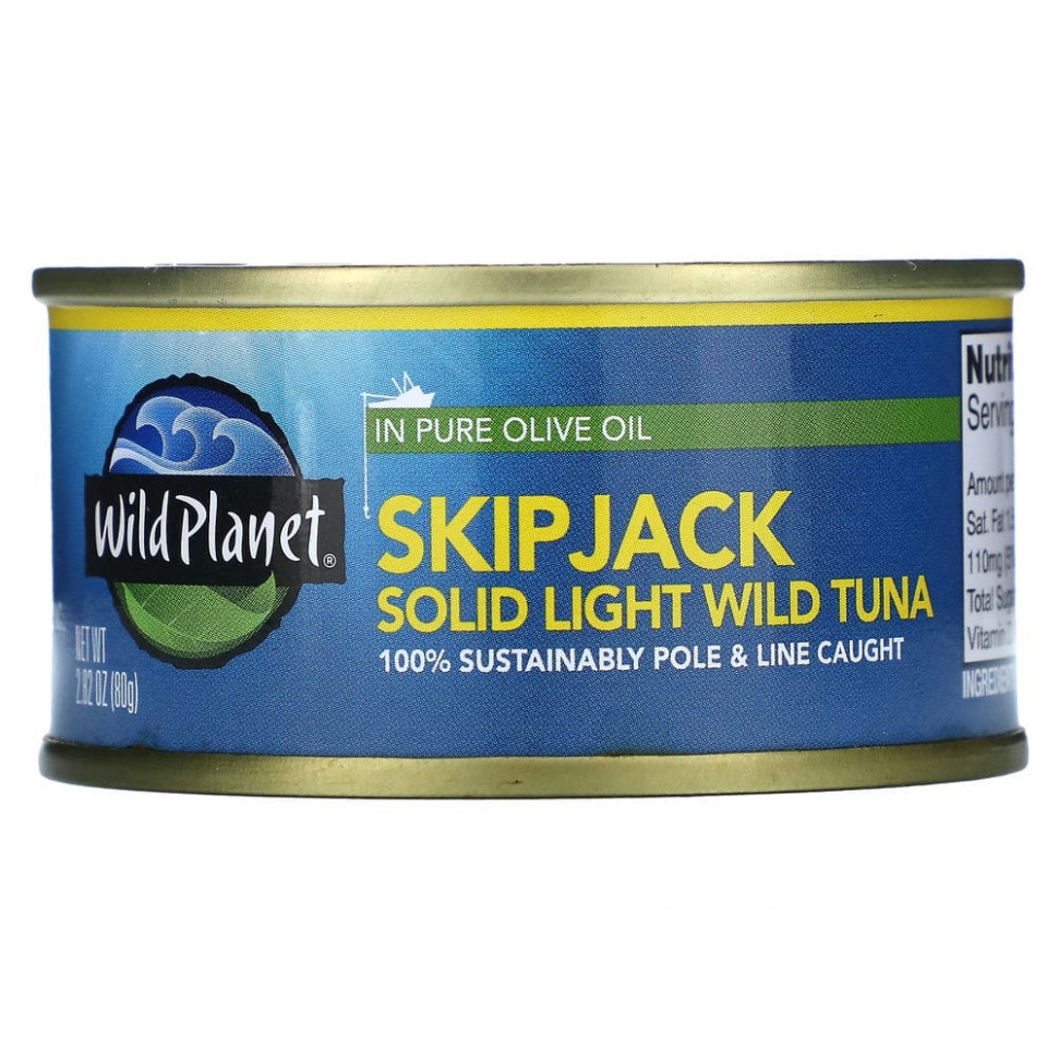 ���� ������ (Iherb) Wild Planet, SkipJack, �������� ������� ����� ����� � ������ ��������� �����, 80 � (2,82 �����), ������ �� 610 ���