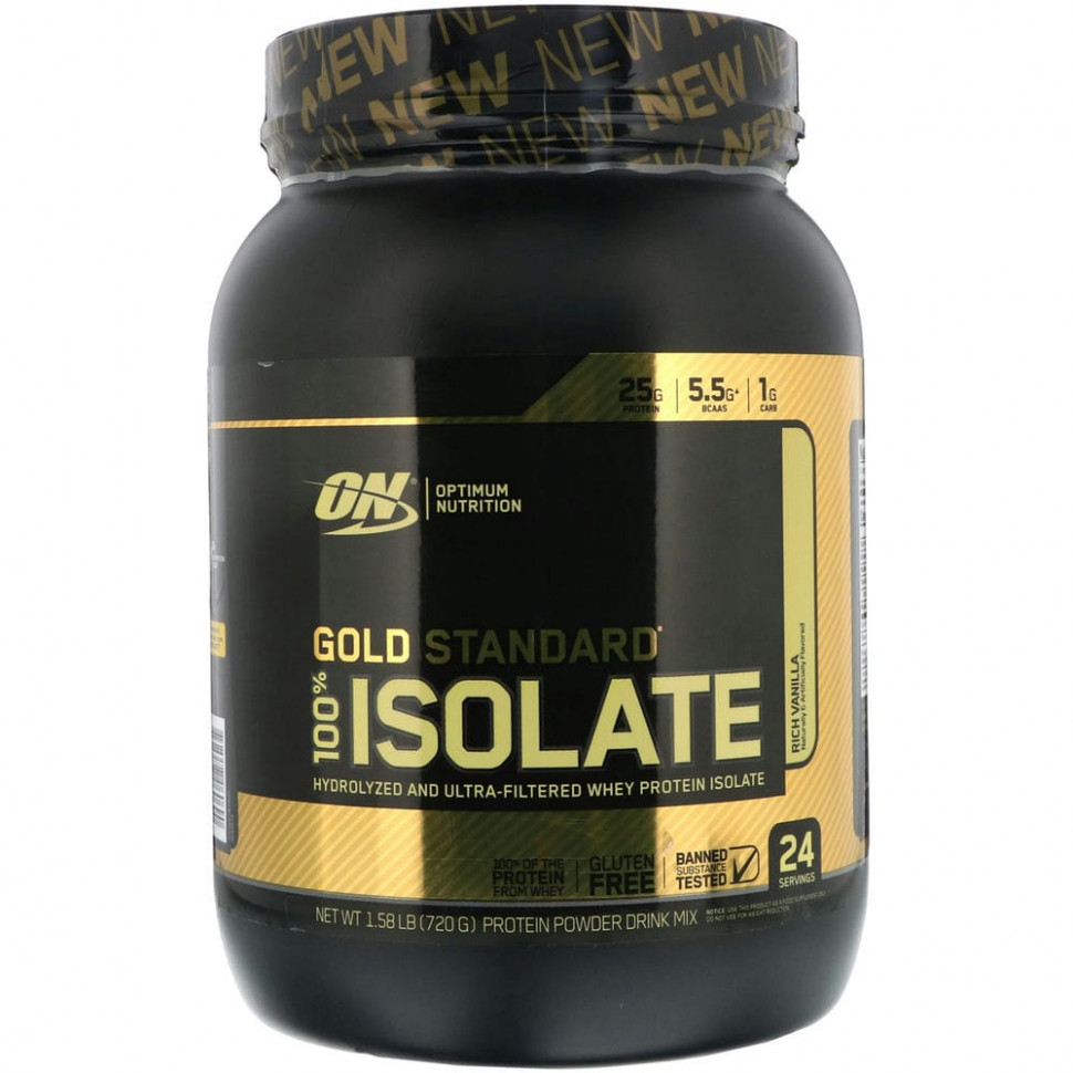 ���� ������ (Iherb) Optimum Nutrition, Gold Standard 100% Isolate, �� ������ ������, 720 � (1,58 �����), ������ �� 9240 ���