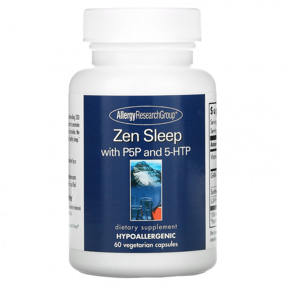   (Iherb) Allergy Research Group,  Zen Sleep  P5P  5-HTP, 60      -     , -, 