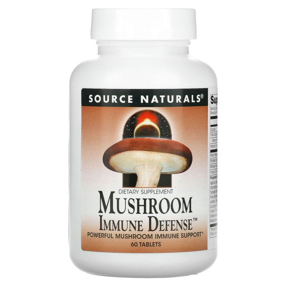   (Iherb) Source Naturals, Mushroom Immune Defense,   16 , 60     -     , -, 