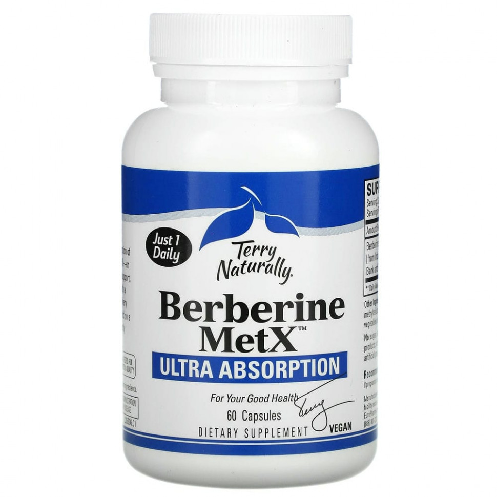   (Iherb) Terry Naturally, Berberine MetX,  , 60     -     , -, 