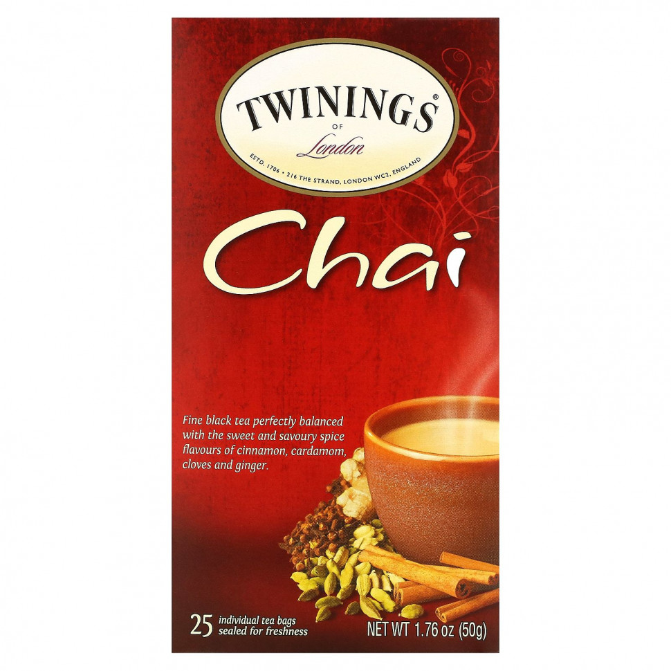 ���� ������ (Iherb) Twinings, ��� �� ��������, 25 ������ ���������, 1.76 ����� (50 �), ������ �� 1340 ���