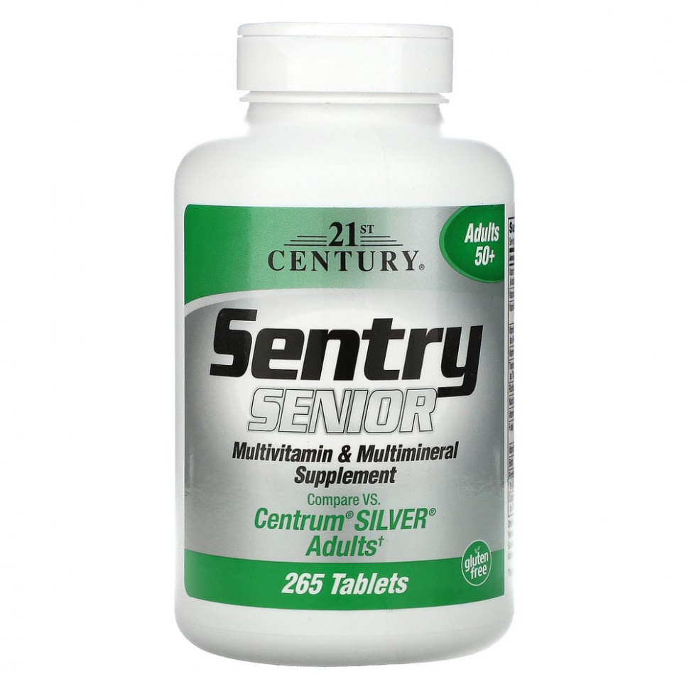 ���� ������ (Iherb) 21st Century, Sentry Senior, ���������������� � ����������������� �������, ��� �������� �� 50 ���, 265 ��������, ������ �� 2920 ���