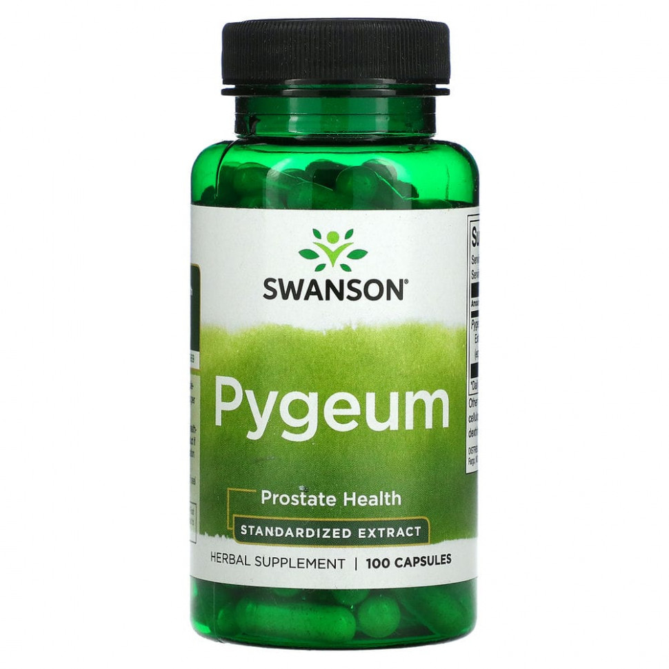   (Iherb) Swanson, Pygeum, Prostate Health, 100 Capsules    -     , -, 