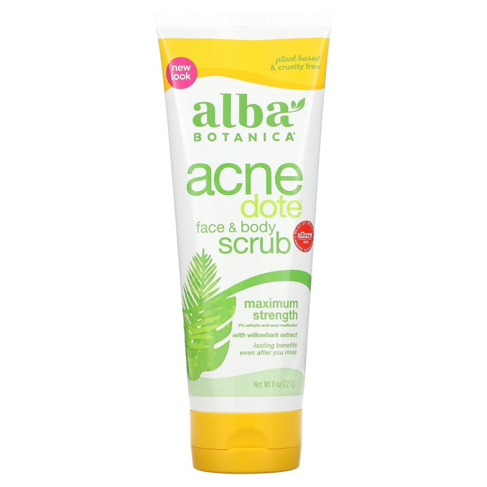���� ������ (Iherb) Alba Botanica, Acne Dote, ����� ��� ���� � ����, �� �������� �����, 227 � (8 �����), ������ �� 2020 ���