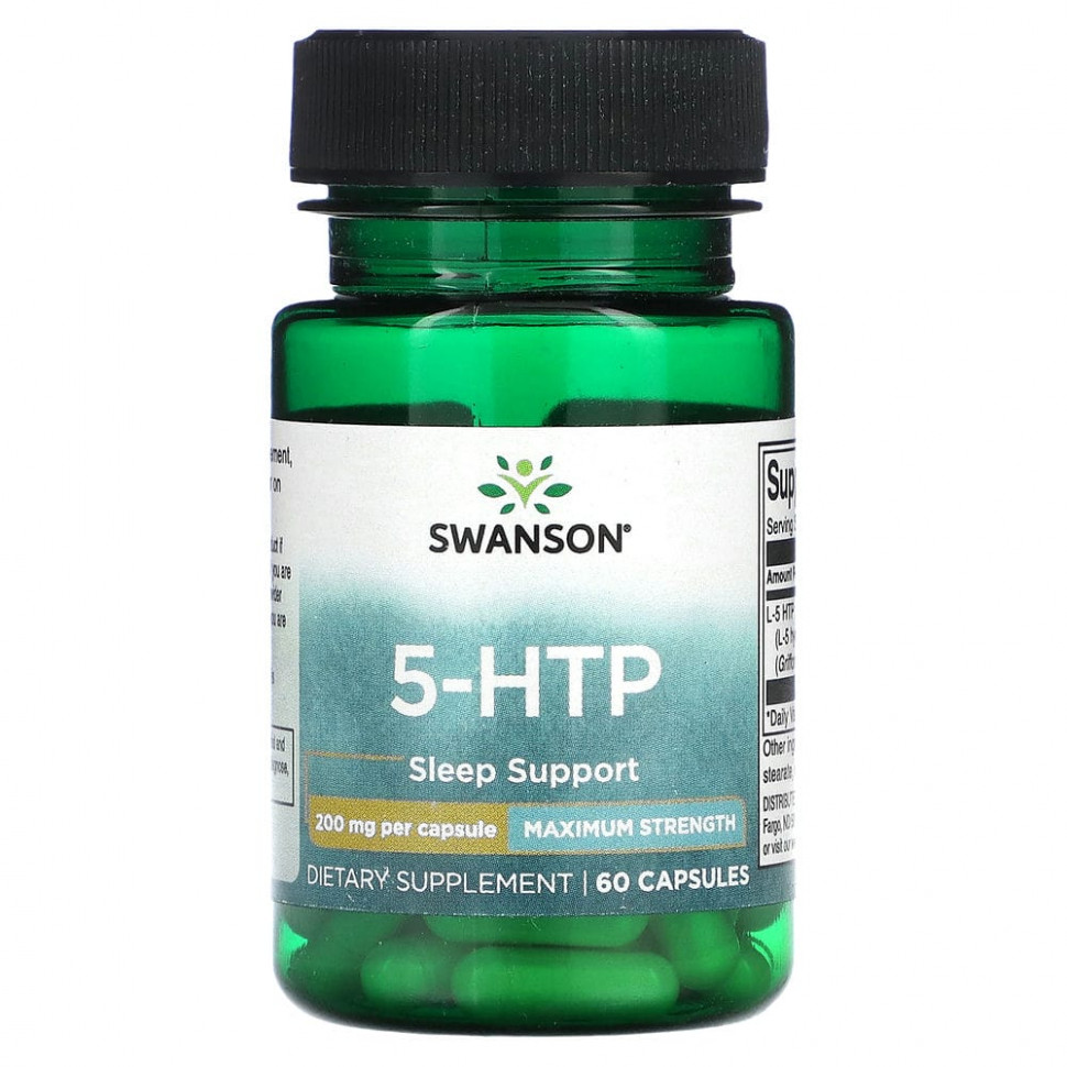 ���� ������ (Iherb) Swanson, 5-HTP, 200 ��, 60 ������, ������ �� 2130 ���