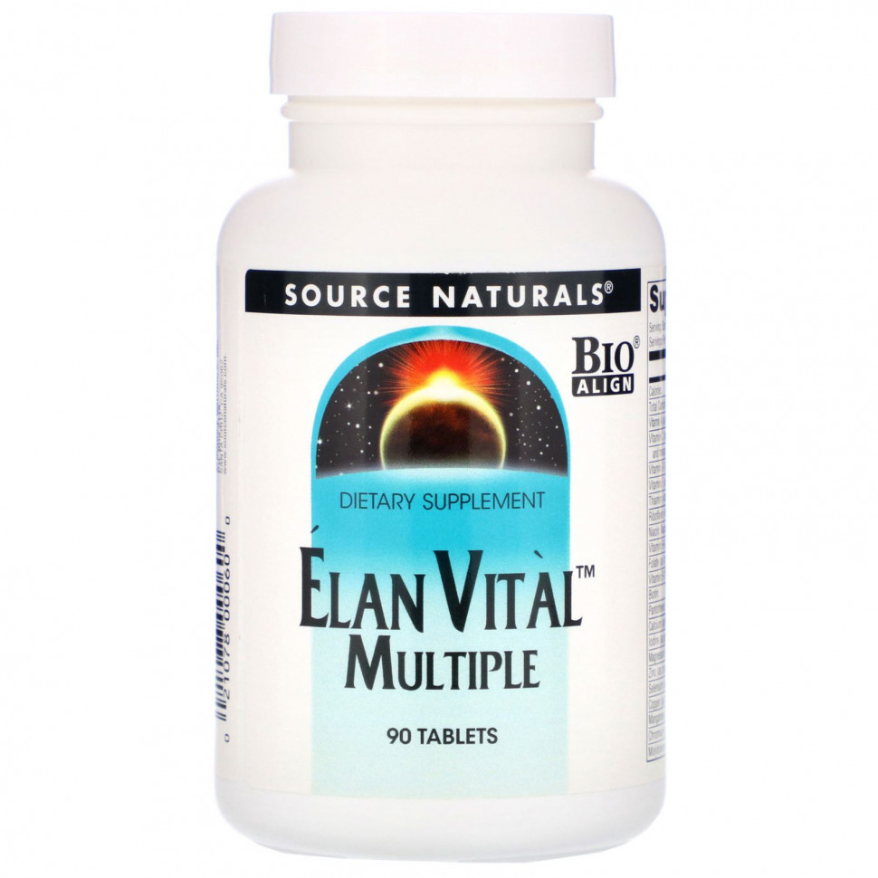   (Iherb) Source Naturals, Elan Vital Multiple, 90     -     , -, 