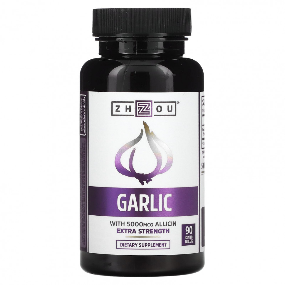   (Iherb) Zhou Nutrition, Garlic Extra Strength, 90 ,      -     , -, 