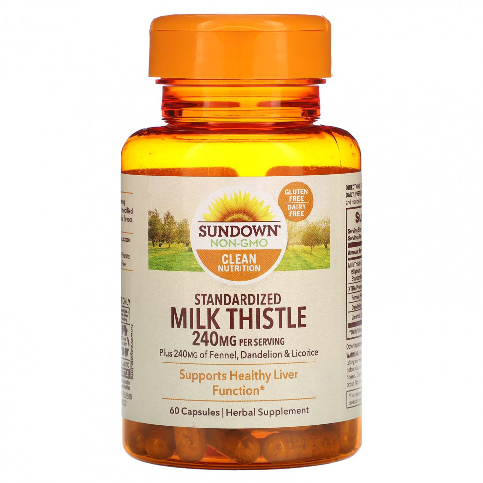 ���� ������ (Iherb) Sundown Naturals, ������������������� ����������, 240 ��, 60 ������, ������ �� 1680 ���