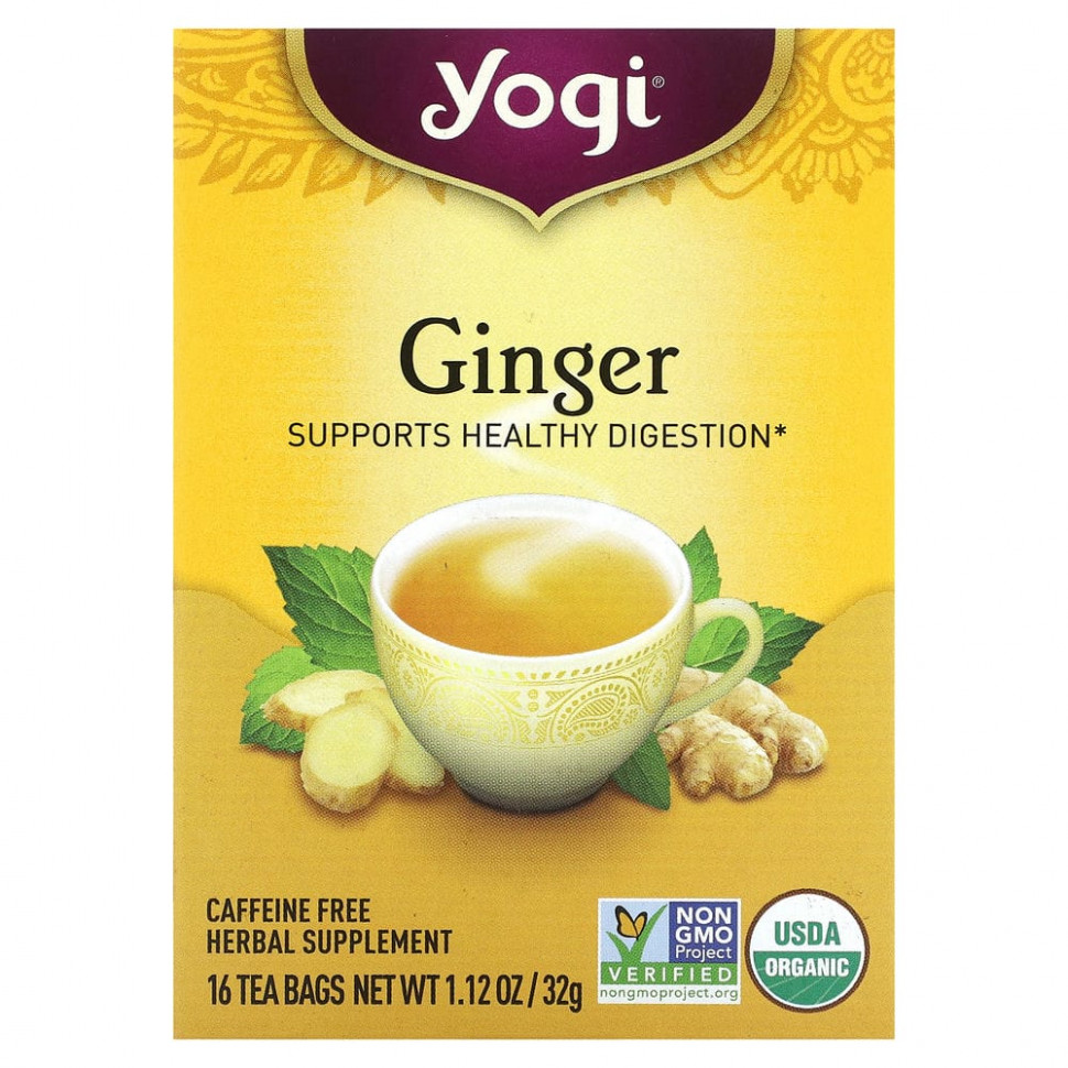 ���� ������ (Iherb) Yogi Tea, ������������ ������, 16 ������ ���������, 32 � (1,12 �����), ������ �� 930 ���