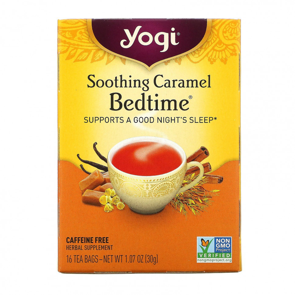 ���� ������ (Iherb) Yogi Tea, Bedtime, ������������� ��������, ��� �������, 16 ������ ���������, 30 � (1,07 �����), ������ �� 930 ���