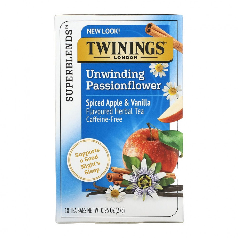 ���� ������ (Iherb) Twinings, ������������� �������� ���, ����������� � �������, ������ ������ � ������, ��� �������, 18 ��������� �� 0,95 ���. (27 �), ������ �� 1260 ���