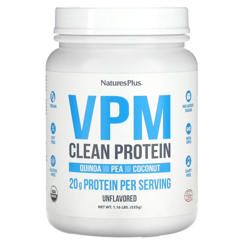   (Iherb) NaturesPlus, VPM Clean Protein,  , 525  (1,16 )    -     , -, 