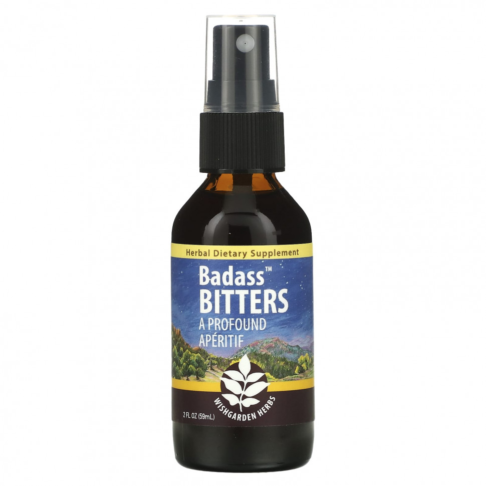   (Iherb) WishGarden Herbs, Badass Bitters,  , 59  (2 . )    -     , -, 