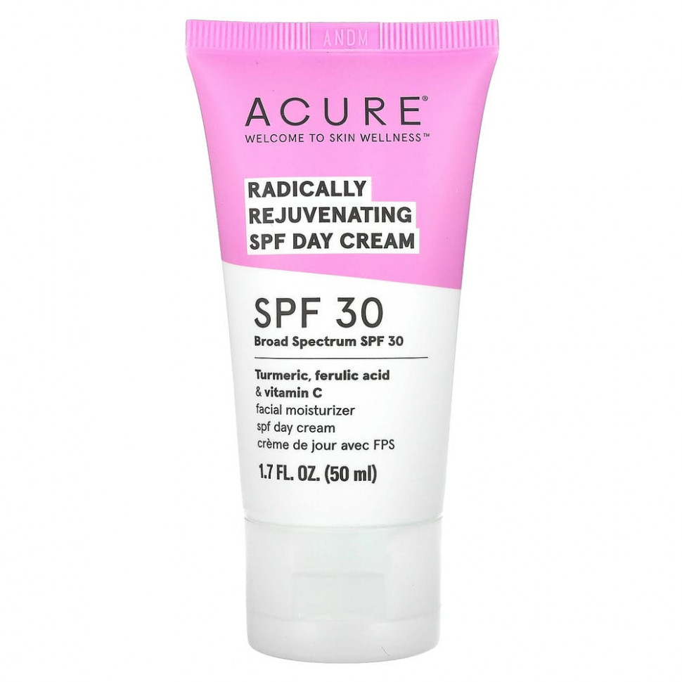���� ������ (Iherb) Acure, Radically Rejuvenating, ������� ����, SPF 30, 50 �� (1,7 ����. �����), ������ �� 2830 ���