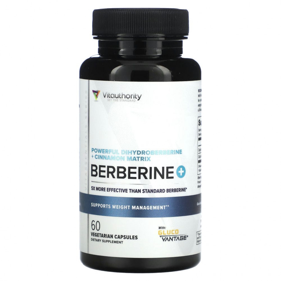 ���� ������ (Iherb) Vitauthority, Berberine +, 60 �������������� ������, ������ �� 5170 ���