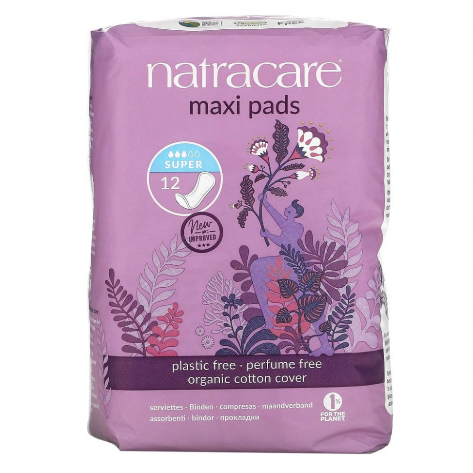   (Iherb) Natracare, Maxi, ,    , , 12     -     , -, 