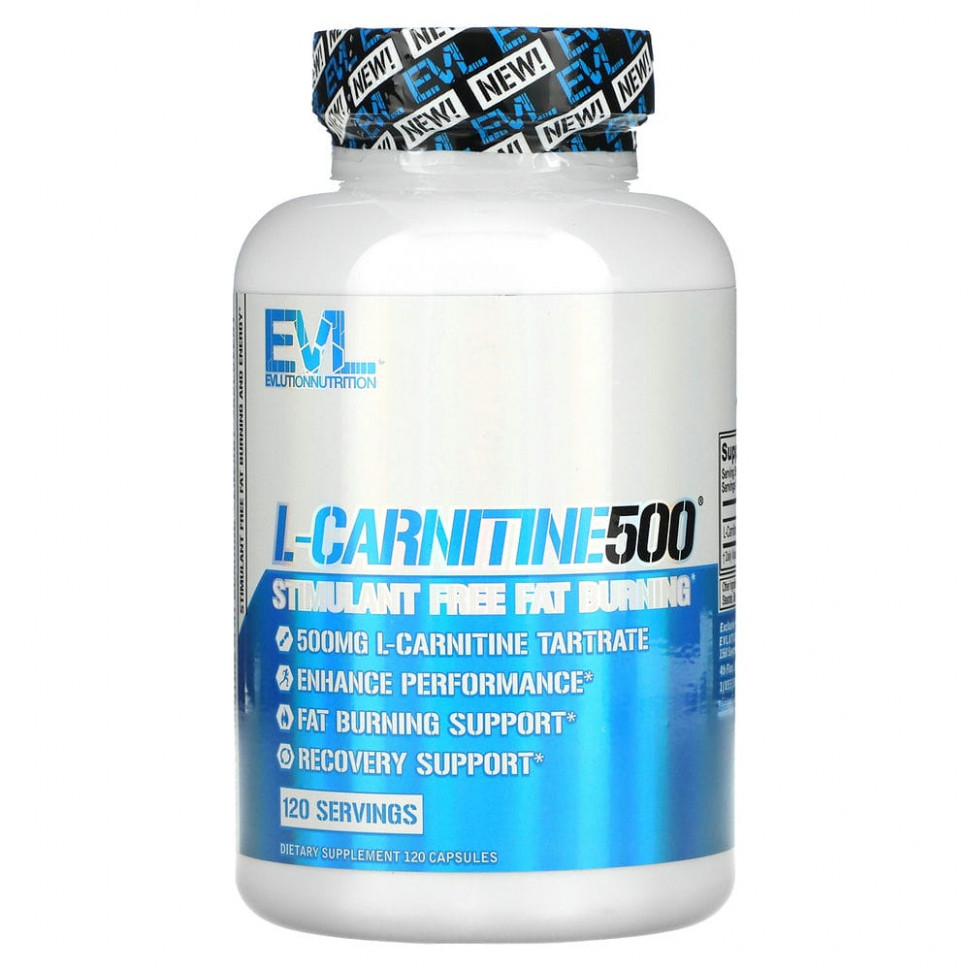   (Iherb) EVLution Nutrition, L-Carnitine500, 120     -     , -, 