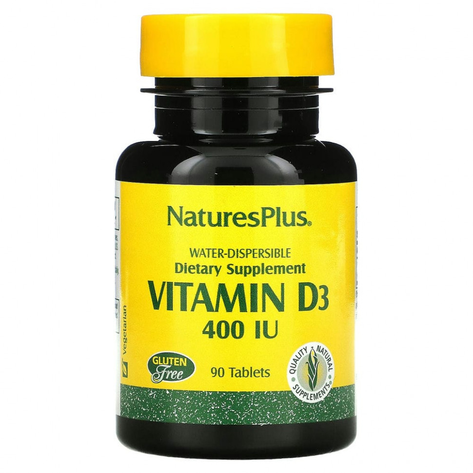   (Iherb) NaturesPlus,  D3, 400 , 90     -     , -, 