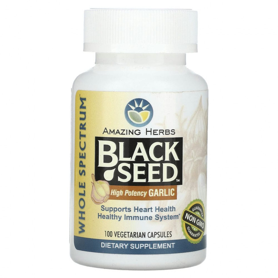 ���� ������ (Iherb) Amazing Herbs, Black Seed, ����������������� ������, 100 �������������� ������, ������ �� 3560 ���