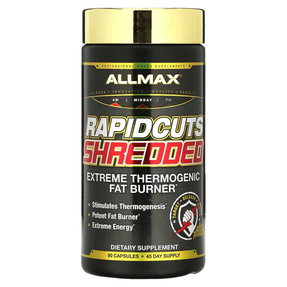 ���� ������ (Iherb) ALLMAX Nutrition, Rapidcuts Shredded, ��������� ��������� ���� ���-�-�����, 90 ������, ������ �� 4430 ���