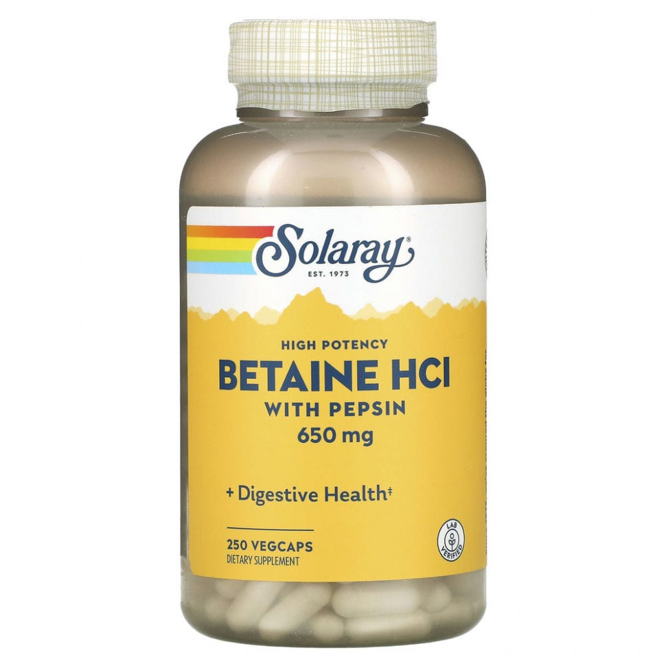   (Iherb) Solaray,     , 650 , 250  VegCap    -     , -, 