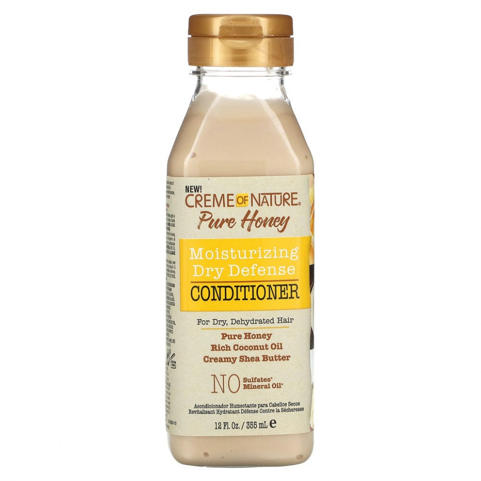 ���� ������ (Iherb) Creme Of Nature, Pure Honey, ����������� ����������� ��� ������ �� �������, ��� ����� � ������������ �����, 355 �� (12 ����. �����), ������ �� 1940 ���