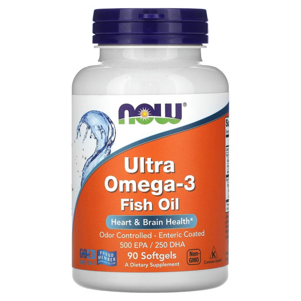   (Iherb) NOW Foods, -3, 500  /250 , 90 ,       -     , -, 