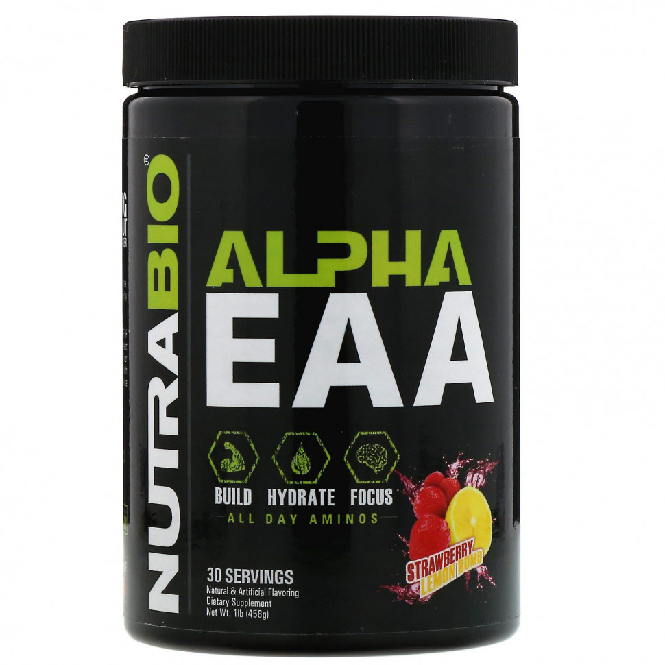 ���� ������ (Iherb) NutraBio Labs, Alpha EAA, ����������� �����-������������, �������� � �����, 458 � (1 ����), ������ �� 6880 ���