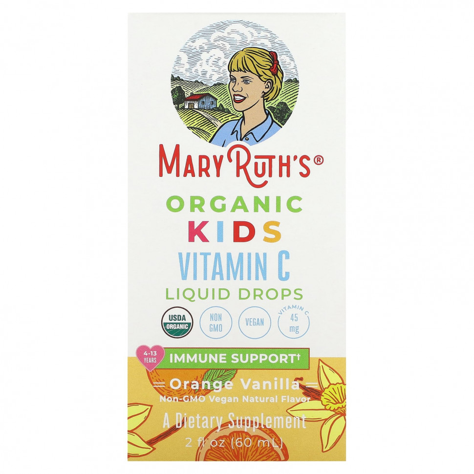   (Iherb) MaryRuth Organics, Organic,     C  ,    4  13 ,    , 60  (2 . )    -     , -, 