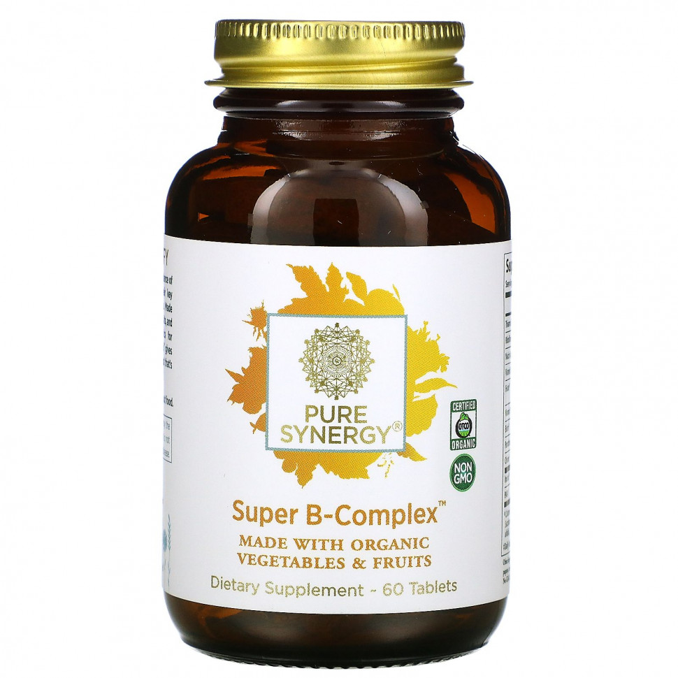 ���� ������ (Iherb) Pure Synergy, Organic Super B-Complex, 60 ��������, ������ �� 6810 ���