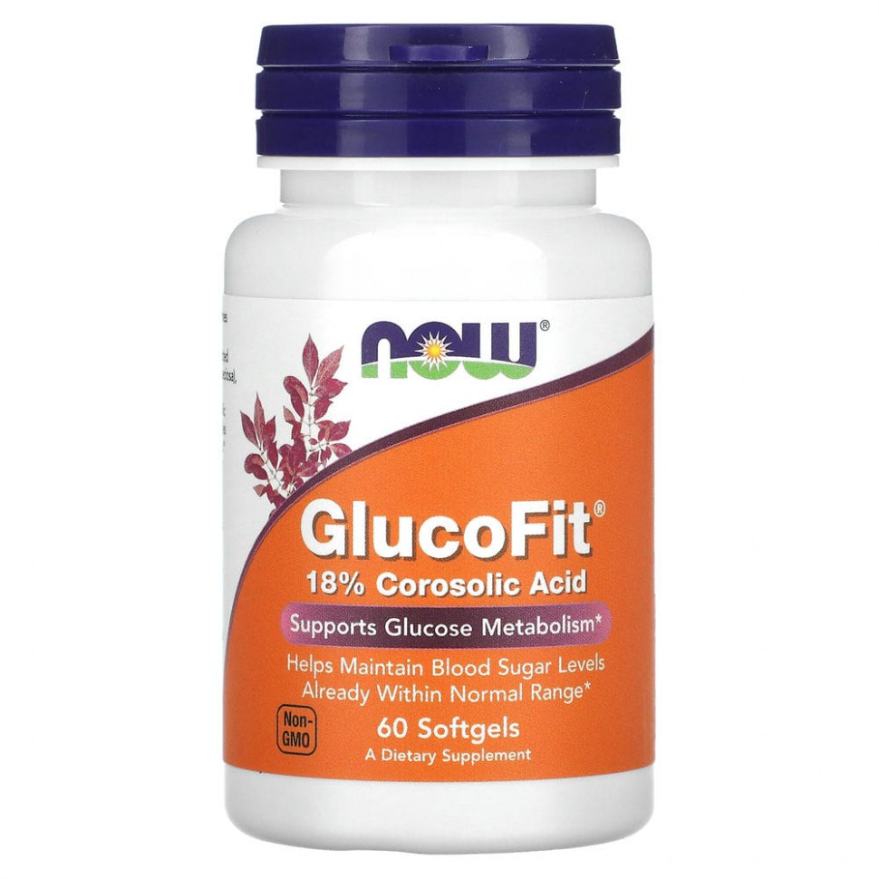 ���� ������ (Iherb) NOW Foods, GlucoFit, 60 ������ ����������� ������, ������ �� 2120 ���